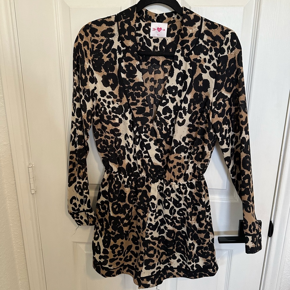 Buddy love cheetah romper